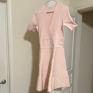 Elegant Soft Pink Midi Dress